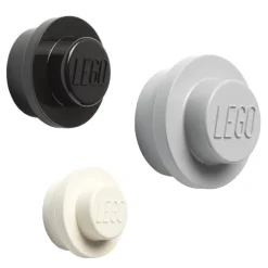Room Copenhagen Lego Wall Hanger 3 pcs, grey-black-white