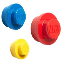 Room Copenhagen Lego Wall Hanger 3 pcs, red-blue-yellow