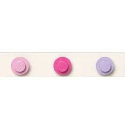Room Copenhagen Lego Wall Hanger Rack, dark pink - light pink - light purple