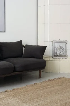 Roots Living Fringe Hemp rug, natural