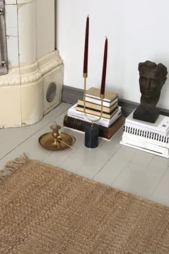 Roots Living Fringe Hemp rug, natural