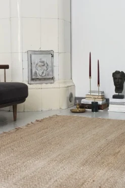 Roots Living Fringe Hemp rug, natural