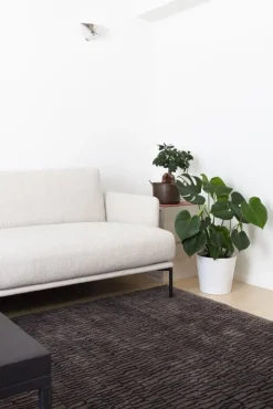 Roots Living Ketju rug, charcoal - brown