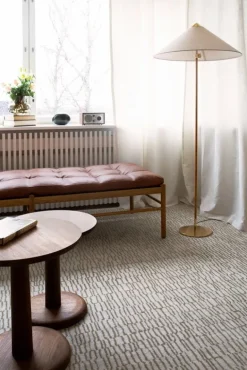 Roots Living Ketju rug, white - grain