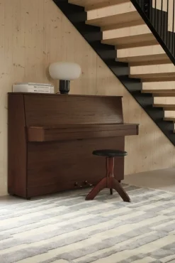 Roots Living Pilari rug, bamboo - wool, blue - vanilla