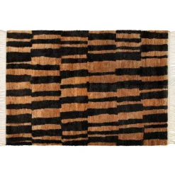 Roots Living Pilari rug, hemp, natural - black