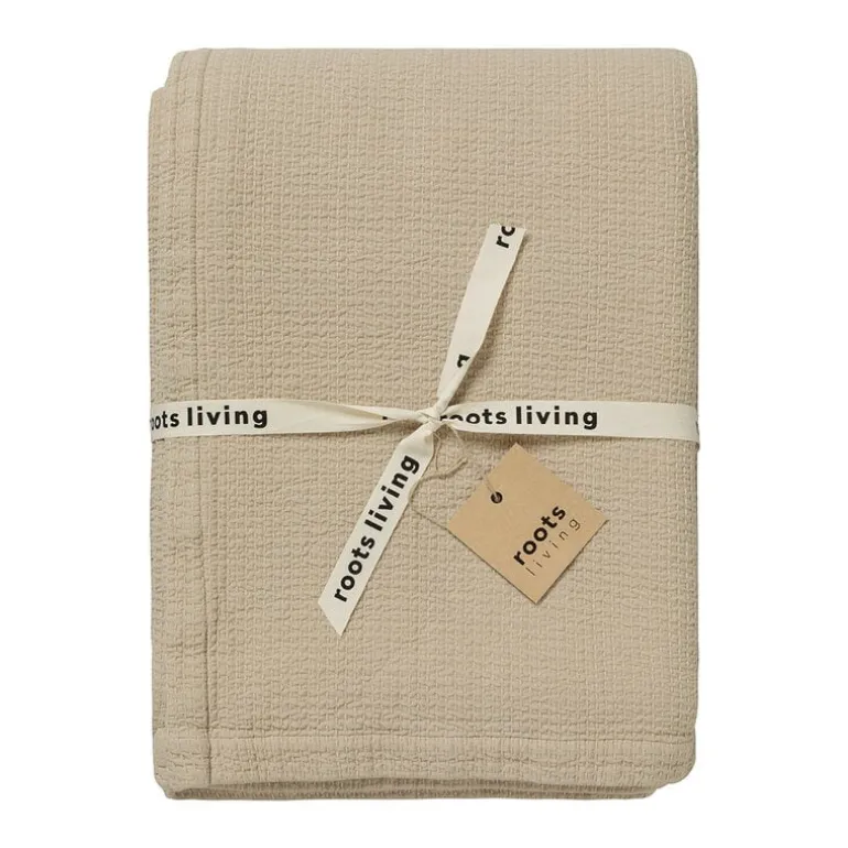 Roots Living Polku bedspread, 190 x 260 cm, taupe