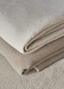 Roots Living Polku bedspread, 190 x 260 cm, taupe