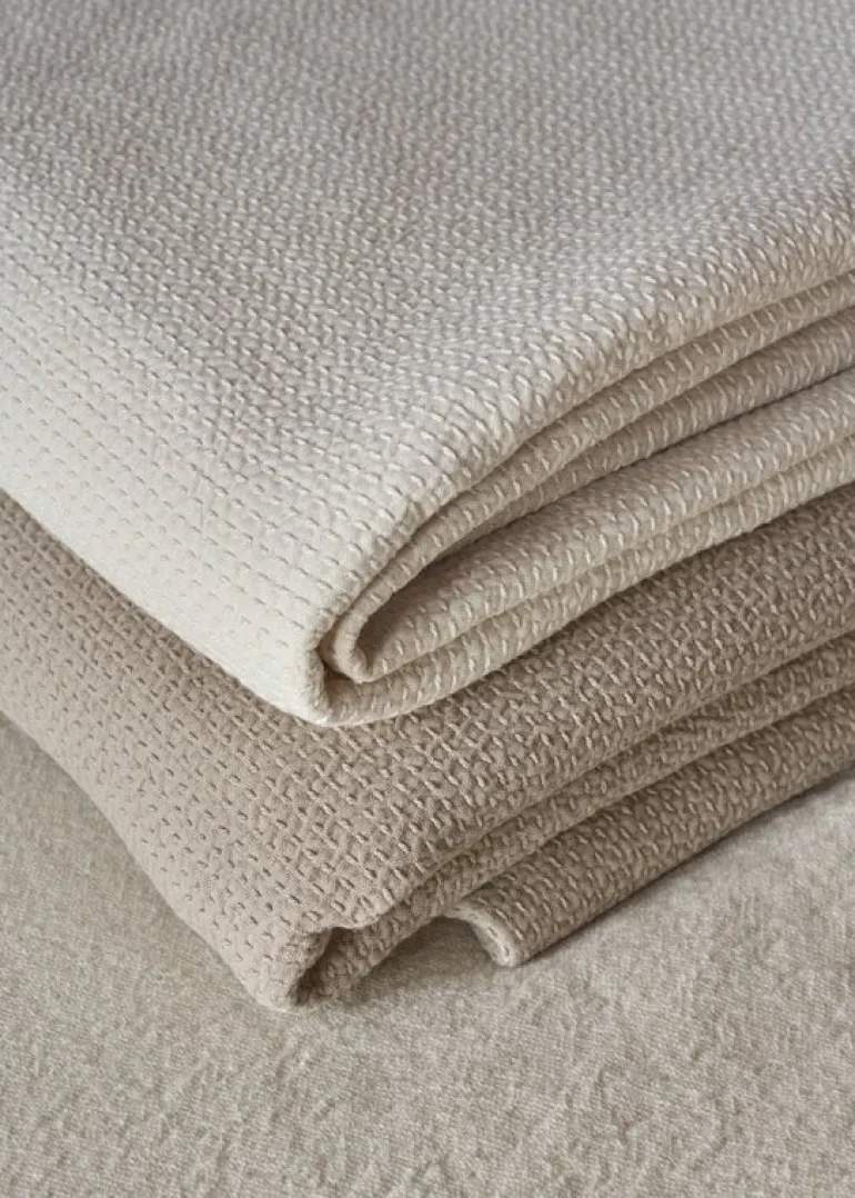 Roots Living Polku bedspread, 190 x 260 cm, taupe