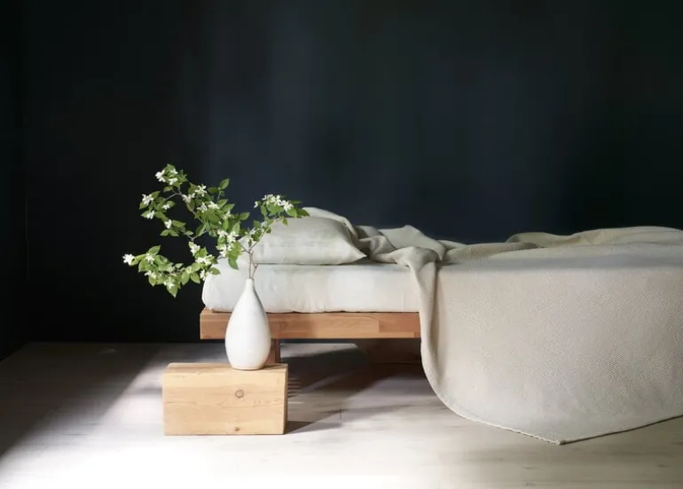 Roots Living Polku bedspread, 190 x 260 cm, ecru