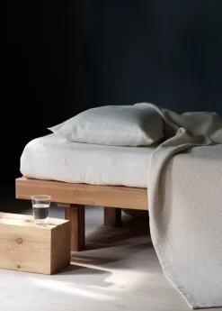 Roots Living Polku bedspread, 280 x 260 cm, ecru