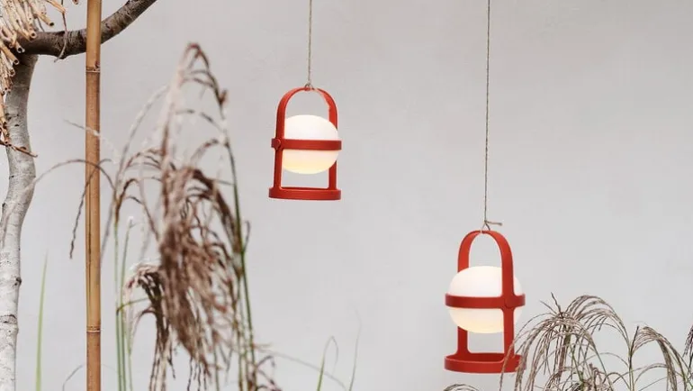 Rosendahl Soft Spot Solar Circular portable table lamp, 25 cm, terracotta