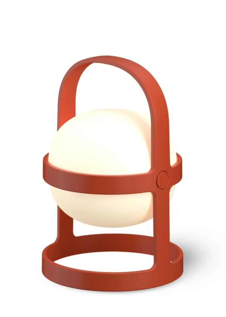 Rosendahl Soft Spot Solar Circular portable table lamp, 25 cm, terracotta