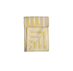 Røros Tweed Bislett throw 200 x 135 cm, lemon tart