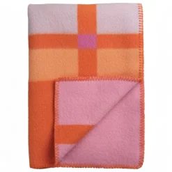 Røros Tweed City throw, 135 x 200 cm, orange