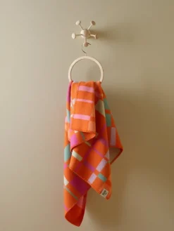 Røros Tweed City throw, 135 x 200 cm, orange