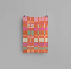 Røros Tweed City throw, 135 x 200 cm, orange