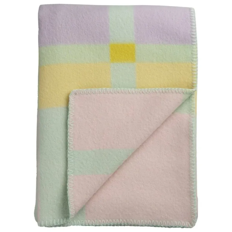 Røros Tweed City throw, 135 x 200 cm, pastel