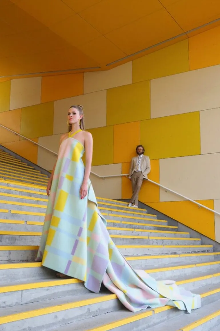 Røros Tweed City throw, 135 x 200 cm, pastel