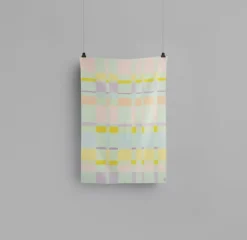 Røros Tweed City throw, 135 x 200 cm, pastel