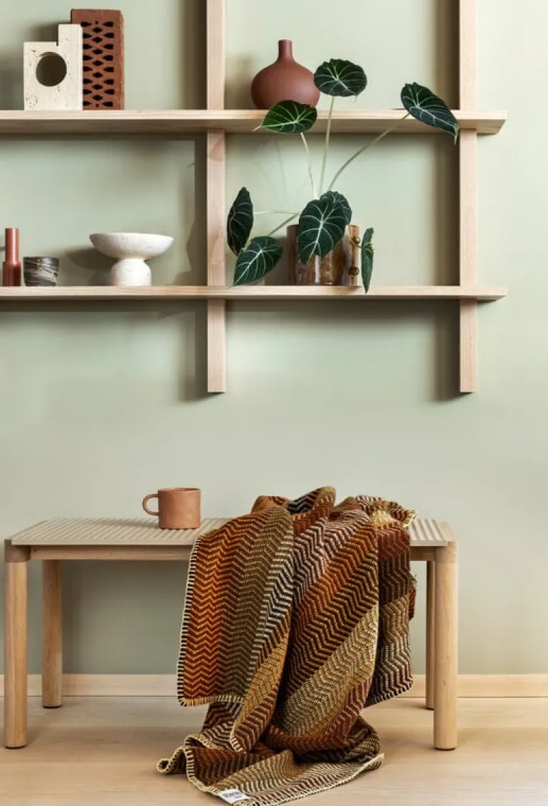 Røros Tweed Fri throw, 150 x 200 cm, Stubble Field