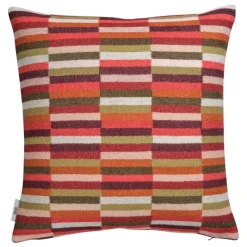 Røros Tweed Ida cushion, 50 x 50 cm, red shades