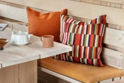 Røros Tweed Ida cushion, 50 x 50 cm, red shades