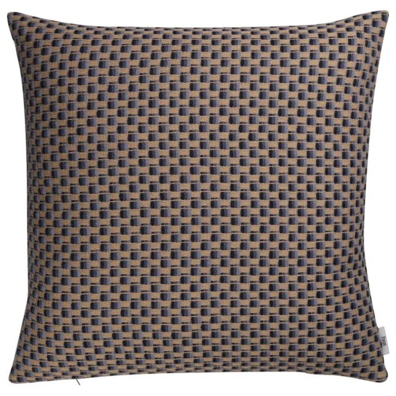 Røros Tweed Isak cushion, 60 x 60 cm, far away blue