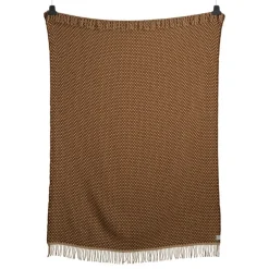 Røros Tweed Isak throw, 150 x 210 cm, chestnut