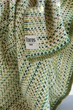 Røros Tweed Juli throw, 150 x 200 cm, greens