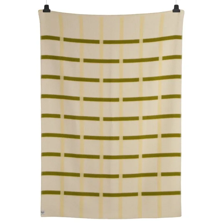 Røros Tweed Knut throw, 135 x 200 cm, lime