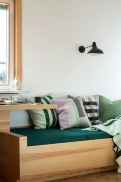 Røros Tweed Kvam cushion, 50 x 50 cm, green