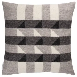 Røros Tweed Kvam cushion, 50 x 50 cm, greyscale