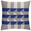 Røros Tweed Kvam cushion, 50 x 50 cm, blue