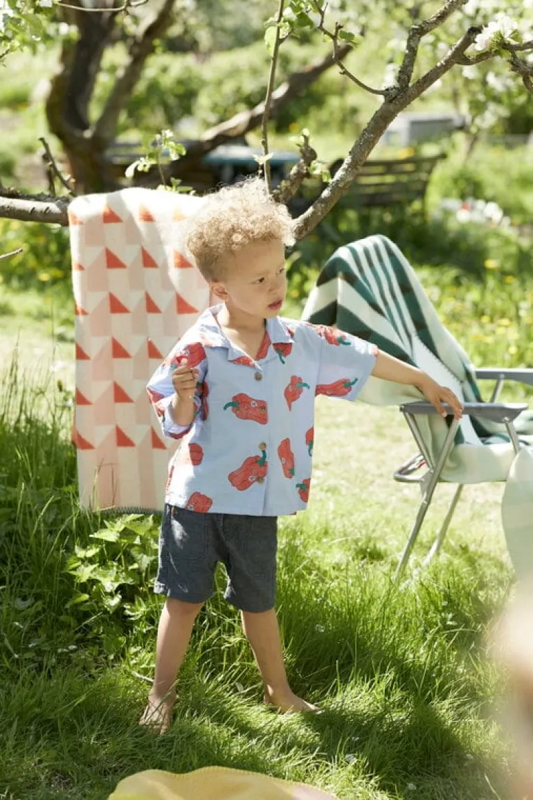 Røros Tweed Kvam throw, 135 x 200 cm, orange