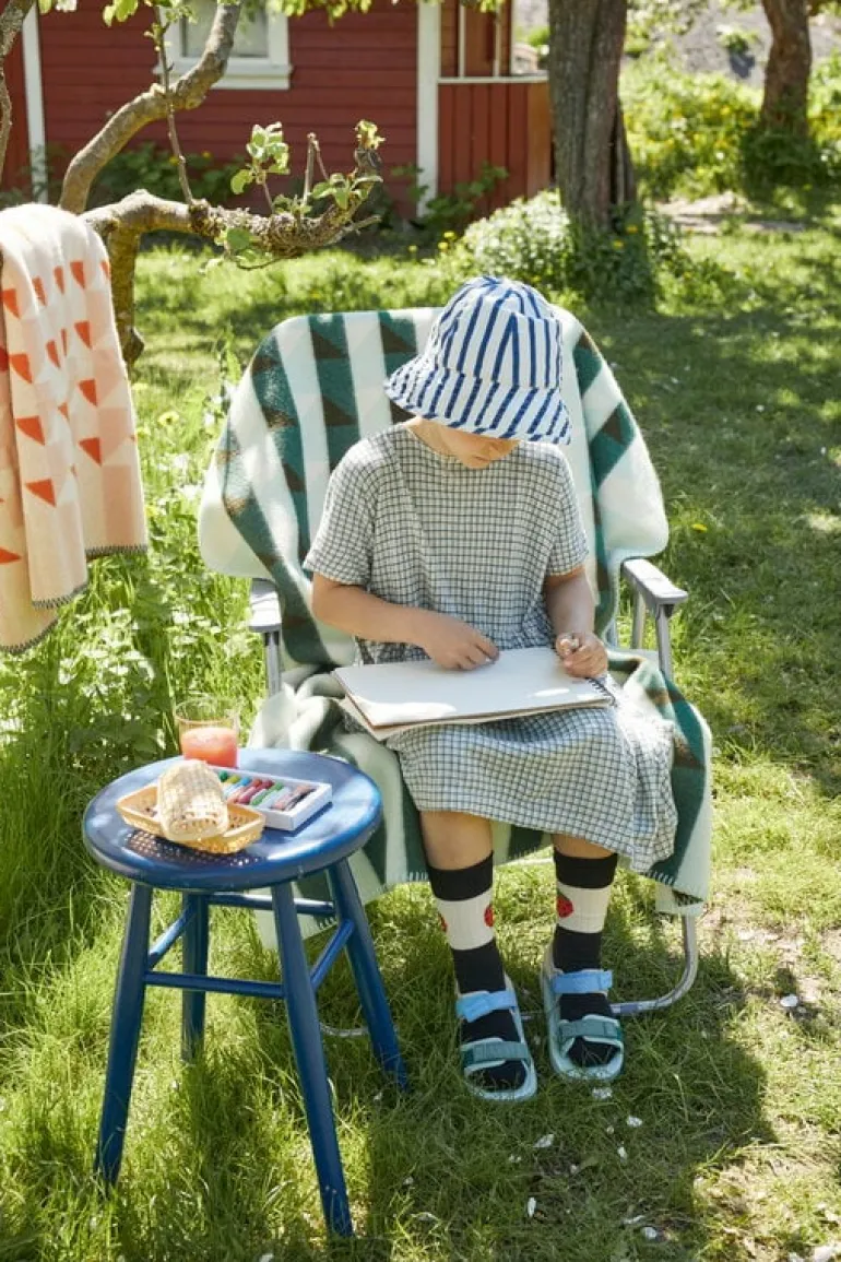 Røros Tweed Kvam throw, 135 x 200 cm, orange