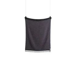 Røros Tweed Lofoten throw, 210 x 150 cm, light purple - petroleum