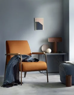 Røros Tweed Lofoten throw, 210 x 150 cm, blue - mule