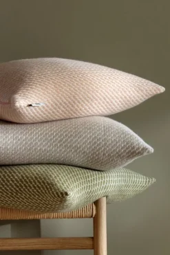 Røros Tweed Mello cushion, 50 x 50 cm, leaf green