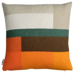Røros Tweed Mikkel cushion, 50 x 50 cm, orange