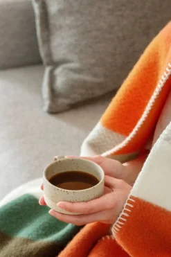 Røros Tweed Mikkel throw, 100 x 135 cm, orange