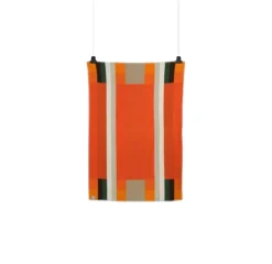 Røros Tweed Mikkel throw, 100 x 135 cm, orange