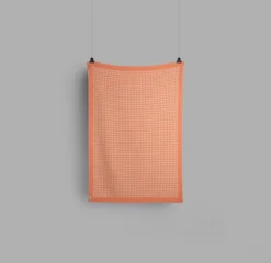 Røros Tweed Palette throw, 135 x 200 cm, coral