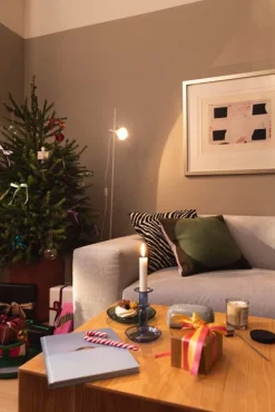 Røros Tweed Åsmund Bold cushion, 50 x 50 cm, pink - green