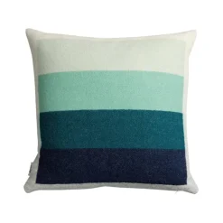 Røros Tweed Åsmund Bold cushion, 50 x 50 cm, red - turquoise