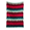 Røros Tweed Åsmund Bold throw, 200 x 135 cm, red - turquoise