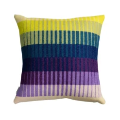 Røros Tweed Åsmund Gradient cushion, 50 x 50 cm, yellow - blue