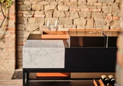 Röshults Module Marble countertop, 50 cm, white Carrara