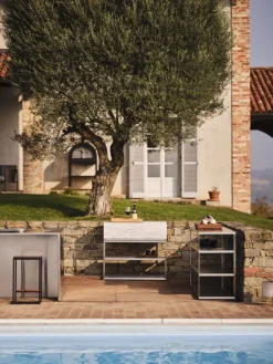 Röshults Module Marble countertop, 100 cm, white Carrara