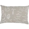 Saana ja Olli Onnenmaa cushion cover, 40 x 60 cm, beige - white